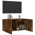 Kép 4/11 - Füstös tölgy színű falra szerelhető TV-szekrény 80x 30 x 41 cm