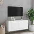 Kép 3/11 - Fehér falra szerelhető TV-szekrény 100 x 30 x 41 cm