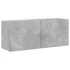 Kép 2/11 - Betonszürke falra szerelhető TV-szekrény 100 x 30 x 41 cm