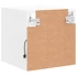 Kép 11/11 - 2 db fehér falra szerelhető TV-szekrény LED-ekkel 30x28,5x30 cm