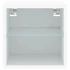 Kép 9/11 - 2 db fehér falra szerelhető TV-szekrény LED-ekkel 30x28,5x30 cm