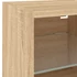 Kép 11/11 - Sonoma tölgy színű fali TV-szekrény LED-ekkel 30 x 28,5 x 30 cm