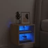 Kép 3/11 - Sonoma tölgy színű fali TV-szekrény LED-ekkel 30 x 28,5 x 30 cm