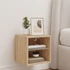 Kép 4/11 - Sonoma tölgy színű fali TV-szekrény LED-ekkel 30 x 28,5 x 30 cm