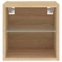 Kép 8/11 - Sonoma tölgy színű fali TV-szekrény LED-ekkel 30 x 28,5 x 30 cm