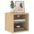 Kép 6/11 - 2 db sonoma tölgy fali TV-szekrény LED-ekkel 30x28,5x30 cm