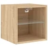 Kép 8/11 - 2 db sonoma tölgy fali TV-szekrény LED-ekkel 30x28,5x30 cm