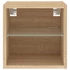 Kép 9/11 - 2 db sonoma tölgy fali TV-szekrény LED-ekkel 30x28,5x30 cm