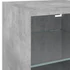 Kép 11/11 - Betonszürke fali TV-szekrény LED-világítással 30 x 28,5 x 30 cm