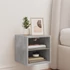 Kép 4/11 - Betonszürke fali TV-szekrény LED-világítással 30 x 28,5 x 30 cm