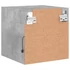 Kép 10/11 - Betonszürke fali TV-szekrény LED-világítással 30 x 28,5 x 30 cm