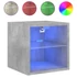 Kép 7/11 - 2 db betonszürke fali TV-szekrény LED-ekkel 30 x 28,5 x 30 cm