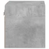 Kép 9/11 - 2 db betonszürke fali TV-szekrény LED-ekkel 30 x 28,5 x 30 cm