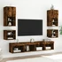 Kép 5/11 - Füstös tölgy színű fali TV-szekrény LED-ekkel 30 x 28,5 x 30 cm