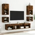Kép 5/11 - 2 db füstös tölgy fali TV-szekrény LED-ekkel 30 x 28,5 x 30 cm