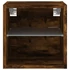 Kép 9/11 - 2 db füstös tölgy fali TV-szekrény LED-ekkel 30 x 28,5 x 30 cm