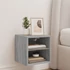 Kép 4/11 - Szürke sonoma színű fali TV-szekrény LED-ekkel 30x28,5x30 cm
