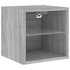 Kép 7/11 - Szürke sonoma színű fali TV-szekrény LED-ekkel 30x28,5x30 cm