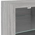 Kép 11/11 - 2 db szürke sonoma fali TV-szekrény LED-ekkel 30x28,5x30 cm