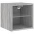 Kép 7/11 - 2 db szürke sonoma fali TV-szekrény LED-ekkel 30x28,5x30 cm