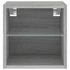 Kép 8/11 - 2 db szürke sonoma fali TV-szekrény LED-ekkel 30x28,5x30 cm