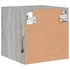 Kép 10/11 - 2 db szürke sonoma fali TV-szekrény LED-ekkel 30x28,5x30 cm