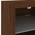 Kép 11/11 - Barna tölgy színű fali TV-szekrény LED-ekkel 30 x 28,5 x 30 cm