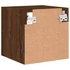 Kép 11/11 - 2 db barna tölgyszínű fali TV-szekrény LED-del 30x28,5x30 cm