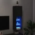 Kép 5/11 - Fekete TV-szekrény LED-lámpákkal 30,5 x 30 x 102 cm
