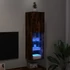 Kép 5/11 - Füstös tölgy színű TV-szekrény LED-lámpákkal 30,5 x 30 x 102 cm