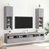 Kép 1/11 - 2 db szürke sonoma TV-szekrény LED-ekkel 30,5 x 30 x 102 cm