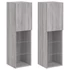 Kép 2/11 - 2 db szürke sonoma TV-szekrény LED-ekkel 30,5 x 30 x 102 cm
