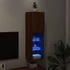 Kép 5/11 - Barna tölgyszínű TV-szekrény LED-lámpákkal 30,5 x 30 x 102 cm