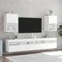 Kép 3/11 - Fehér TV-szekrény LED-lámpákkal 40,5x30x60 cm