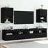 Kép 3/11 - 2 db fekete TV-szekrény LED-világítással 40,5 x 30 x 60 cm