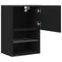 Kép 8/11 - 2 db fekete TV-szekrény LED-világítással 40,5 x 30 x 60 cm