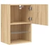 Kép 8/11 - 2 db sonoma tölgy színű TV-szekrény LED-ekkel 40,5 x 30 x 60 cm