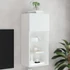 Kép 1/11 - Fehér TV-szekrény LED-lámpákkal 40,5x30x90 cm