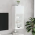 Kép 4/11 - Fehér TV-szekrény LED-lámpákkal 40,5x30x90 cm
