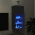 Kép 5/11 - Fekete TV-szekrény LED-világítással 40,5x30x90 cm