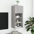 Kép 4/11 - Szürke sonoma színű TV-szekrény LED-lámpákkal 40,5x30x90 cm