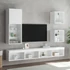 Kép 3/11 - Fehér TV-szekrény LED lámpákkal 40,5 x 30 x 102 cm