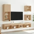 Kép 3/11 - Sonoma tölgy színű TV-szekrény LED lámpákkal 40,5 x 30 x 102 cm