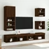Kép 3/11 - Barna tölgyszínű TV-szekrény LED lámpákkal 40,5 x 30 x 102 cm
