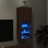 Kép 5/11 - Barna tölgyszínű TV-szekrény LED lámpákkal 40,5 x 30 x 102 cm