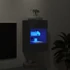 Kép 4/11 - Fekete fali TV-szekrény LED-világítással 40x30x60,5 cm