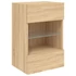 Kép 3/11 - Sonoma tölgy színű fali TV-szekrény LED-ekkel 40x30x60,5 cm