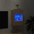 Kép 4/11 - Sonoma tölgy színű fali TV-szekrény LED-ekkel 40x30x60,5 cm