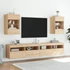 Kép 6/11 - Sonoma tölgy színű fali TV-szekrény LED-ekkel 40x30x60,5 cm