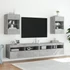 Kép 6/11 - Betonszürke falra szerelhető TV-szekrény LED-del 40x30x60,5 cm